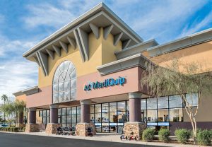 Medical supplies building in attractive new mall